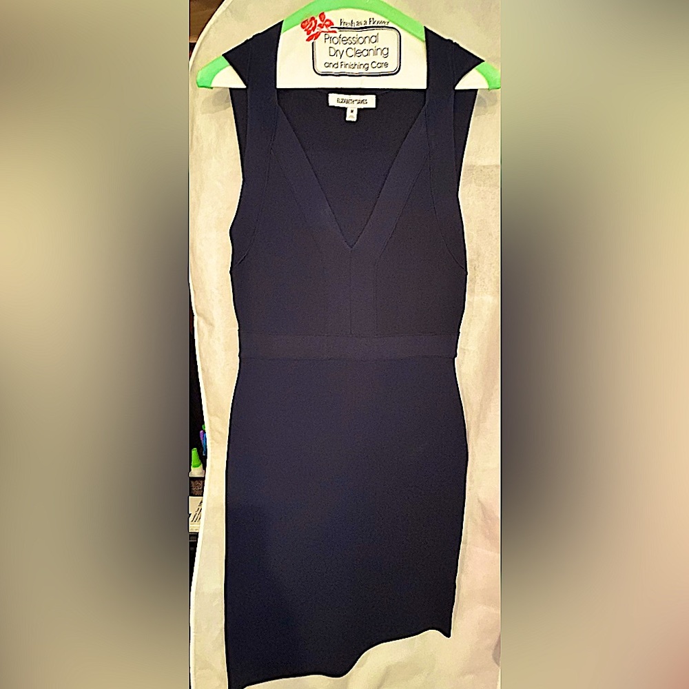 ELIZABETH AND JAMES BODYCON V NECK DRESS